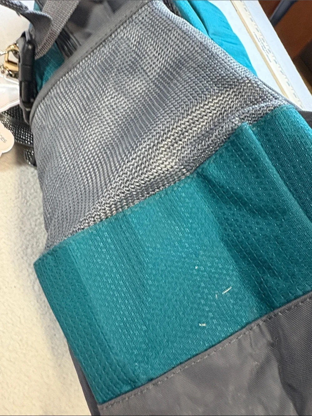 Dejuno Teal and Gray Women's Backpack - Everyday Travel Pack